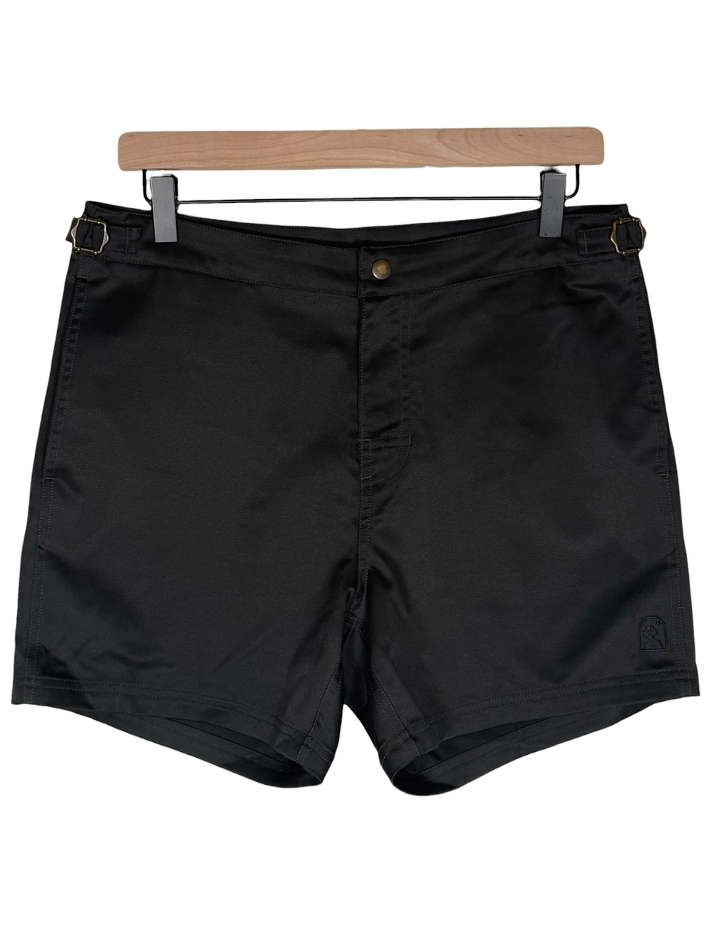 Dandy Del Mar Size 30 Waist Mallorca Swim-Walk Shorts in Onyx Black